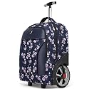 Rolling Backpack Waterproof Backpack with Wheels for