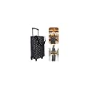 Rolling Shopping Bag, Small Shopping Cart with Wheels,Collapsible Portable Waterproof Tote for Market & Grocery Runs–Gift for Women & Seniors(Black)