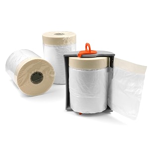 ROLLINGDOG Pre-Taped Masking Film - Dust Plastic