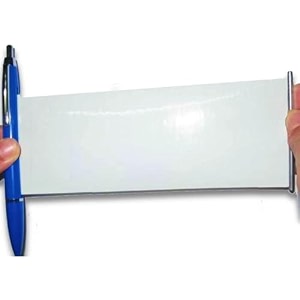 yourpals rollout paper pen blue ink  pull out banner pen