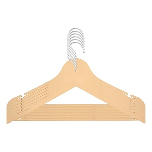 rollyware hanger set of 06 unbreakable plastic wooden look cloth hanger for hanging suitspantsshirtsskirts etc 6