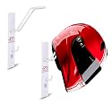 ROLLYWARE ® Open and Full face Wall mountable Multipurpose Organizer Hook Helmet and Jacket Hanger, Wall Mount Helmet Hook Stand (3, White)