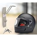 ROLLYWARE ® Open and Full face Wall mountable Multipurpose Organizer Hook Helmet and Jacket Hanger, Wall Mount Helmet Hook Stand (3, GREY)