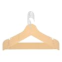 ROLLYWARE Premium Hanger Set of 12 Unbreakable Plastic Wooden Look Cloth Hanger for Hanging Suits/Pants/Shirts/Skirts etc (12)