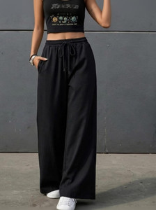 ROMA trendz Solid Women Black Track Pants