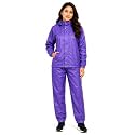 Romano nx Women's 100% Waterproof Rain Suit, Hooded Jacket with Pants, Reversible Double Layer, 3 Years Warranty