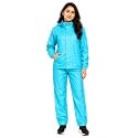 Romano nx Women's 100% Waterproof Rain Suit, Hooded Jacket with Pants, Reversible Double Layer, 3 Years Warranty