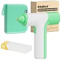 ROMECH Cordless Hot Glue Gun, Auto Dispensing Craft Glue Gun with 30 Pcs Glue Sticks, 3Ah Type-C Rechargeable Glue Gun Kit with Storage Case (Light Green)