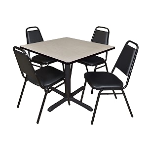 Romig Pillar 42 in. Square X-Base Breakroom