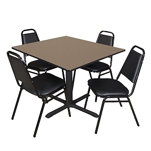 Romig Pillar 48 in. Square Breakroom Table-
