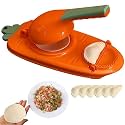 ROMINO 2 in 1 Dumpling Maker Ghughra Momos Maker Machine, Skin Press Mould for Gujiya Ghughra Mould Machine,Kitchen Dumpling Making Tool with Dumpling Puri Maker, Momo Maker