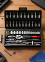 romj 46 in 1 Pcs Tool Kit & Screwdriver and Socket Set Combination Set Power & Hand Tool Kit