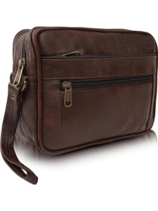 romofy classy multipurpose pouch for men travel toiletry kitmoneybagwith wrist handle travel toiletry kit