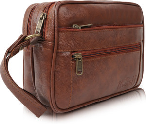 romofy classy multipurpose pouch for men travel toiletry kitmoneybagwith wrist handle travel toiletry kit