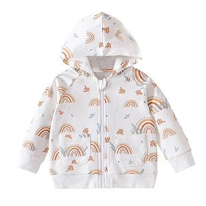 ROMPERINBOX Unisex Solid Baby Sweatshirts Hoodies Lightweight