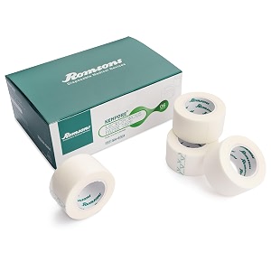 romsons kenpore surgical adhesive tape  transparent  clear waterproof dressing tape - 25mm x 90mtr pack of 4 12 rolls