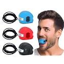 RONATA Jawline Exerciser Tool Men – Define Your Jaw, Slim Your Face, and Tone Neck Muscles – Look Younger and Healthier – Stress &amp; Craving Relief with Free Rope Hanger (Multicolor)