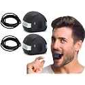 RONATA Jawline Exerciser Tool Men – Define Your Jaw, Slim Your Face, and Tone Neck Muscles – Look Younger and Healthier – Stress & Craving Relief with Free Rope Hanger (Black(2))