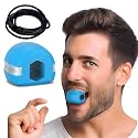 RONATA Jawline Exerciser Jaw,Face&amp;Neck Exerciser - Define Your Jawline,Slim And Tone Your Face,Look Younger And Healthier - Helps Reduce Stress And Craving- Free Jawline Rop Hanger For Neck (Blue(1))