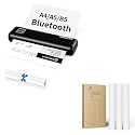Rongta Portable Printers Wireless for Travel,Thermal Inkless Printer for School/Office/Home Use(Black)+3Roll 8.5"x11" US Letter Thermal Paper