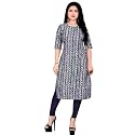 RONIKA Embroidery Everyday Printed Cotton Kurti for