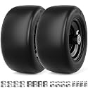 RONPOW 11x6.00-5 Flat Free Zero Turn Lawn Mower Tires, 400lb Load Capacity