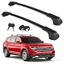 Roof Rack Cross Bars for 2017-2026 Volkswagen VW Atlas, 300LBS Heavy Duty Aluminum Rooftop Cargo Rails with Anti-Theft Metal Locks, Quiet Aerodynamic Crossbars for Kayak Bike Carrier (2 Pack)