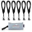 RoofPax 6 Rooftop Cargo Tie Down Hook Straps for Strapping Down Any Car Top Luggage. Waterproof, Attaches to Car Door Frame, Patent Registered, Extended Warranty