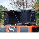 Rooftop Tent for Off Road 4x4 SUV - Camping Rooftop Tents Includes Ladder & Shoes Bag - Universal Hard Shell Alloy Overland Roof Top Tent for 2-3 Person