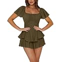 Rooscier Women's Jumpsuit Mini Short Rompers