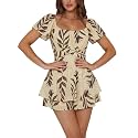 Rooscier Women's Jumpsuit Mini Short Rompers