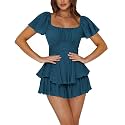 Rooscier Women's Jumpsuit Mini Short Rompers