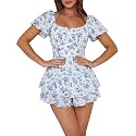 Rooscier Women's Jumpsuit Mini Short Rompers