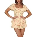 Rooscier Women's Jumpsuit Mini Short Rompers