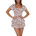 Rooscier Women's Jumpsuit Mini Short Rompers