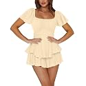 Rooscier Women's Jumpsuit Mini Short Rompers