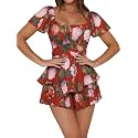 Rooscier Women's Jumpsuit Mini Short Rompers