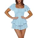 Rooscier Women's Jumpsuit Mini Short Rompers