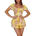 Rooscier Women's Jumpsuit Mini Short Rompers