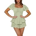 Rooscier Women's Jumpsuit Mini Short Rompers