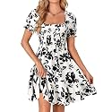 Rooscier Women39s Summer Boho Mini Dress