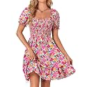 Rooscier Women39s Summer Boho Mini Dress