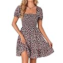 Rooscier Women39s Summer Boho Mini Dress