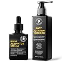 Root Activator Shampoo for Men & Hair Growth Serum Kit: Scalp Care for Hair Loss and Thinning Hair - Natural Hair Loss RegrowthTreatments for Women Men (11.1 Fl Oz (Pack of 1))