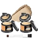 Root Cover Up Powder Hairline Powder for Women Root Touch Up Hair Color for Bald Spots, Eyebrows, Beard Line, Light-Blonde Hair Fibers for Thinning Hair Shadow Cover Up 2 Pack (Light Warm Brown)