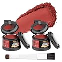 Root Cover Up Powder for Women - Hairline, Bald Spots, Eyebrows, Beard Line Touch Up - Light Blonde Hair Fibers for Thinning Hair Shadow, 2 Pack (Red Brown)