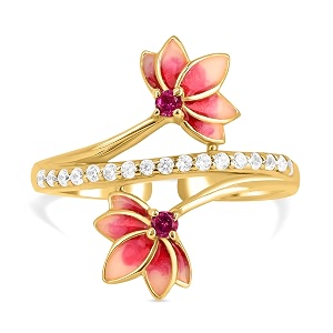 ROOVI Lotus 925 Silver Ring I Gifts