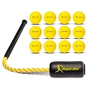 Rope Bat Original Patented Swing Trainer w/ 12 Balls - Baseball & Softball