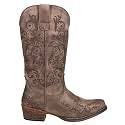 ROPER Womens Tall Stuff Embroidery Snip Toe Casual Boots Mid Calf Low Heel 1-2"