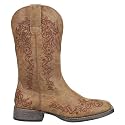 ROPER Womens Tall Stuff Embroidery Snip Toe Casual Boots Mid Calf Low Heel 1-2"